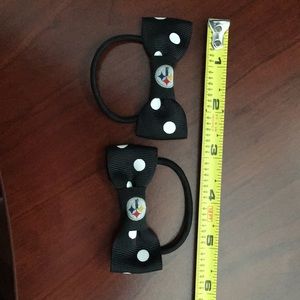 Steelers hair ties/ bows